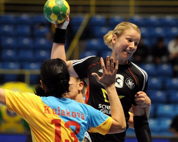 Nadine Krause im vorletzten Länderspiel gegen Kasachstan