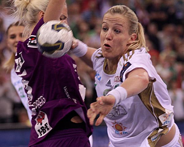 Heidi Løke im Champions League-Halbfinale Györi ETO KC - FC Midtjylland