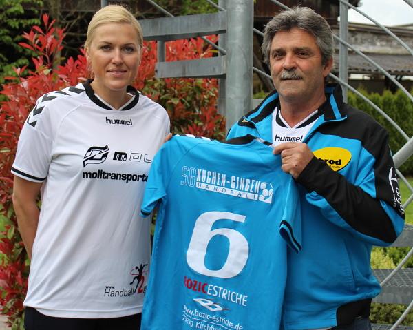 Birute Stellbrink, Trainerin SG Kuchen-Gingen, Württembergliga 2015/16. 2. Vorsitzender der SG KuGi Uwe Hagmann & Birute Stellbrink