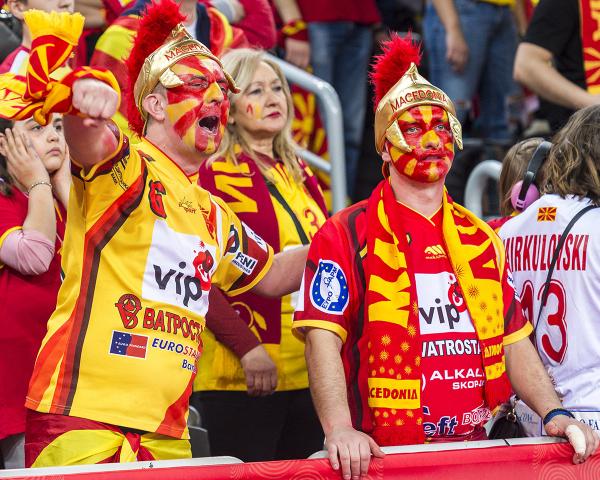 Die mazedonischen Zuschauer hatten gegen Spanien nur wenig Grund zum Jubeln.